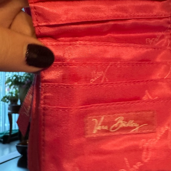 Vera Bradley Pink and Green Paisley Wallet - Picture 10 of 13